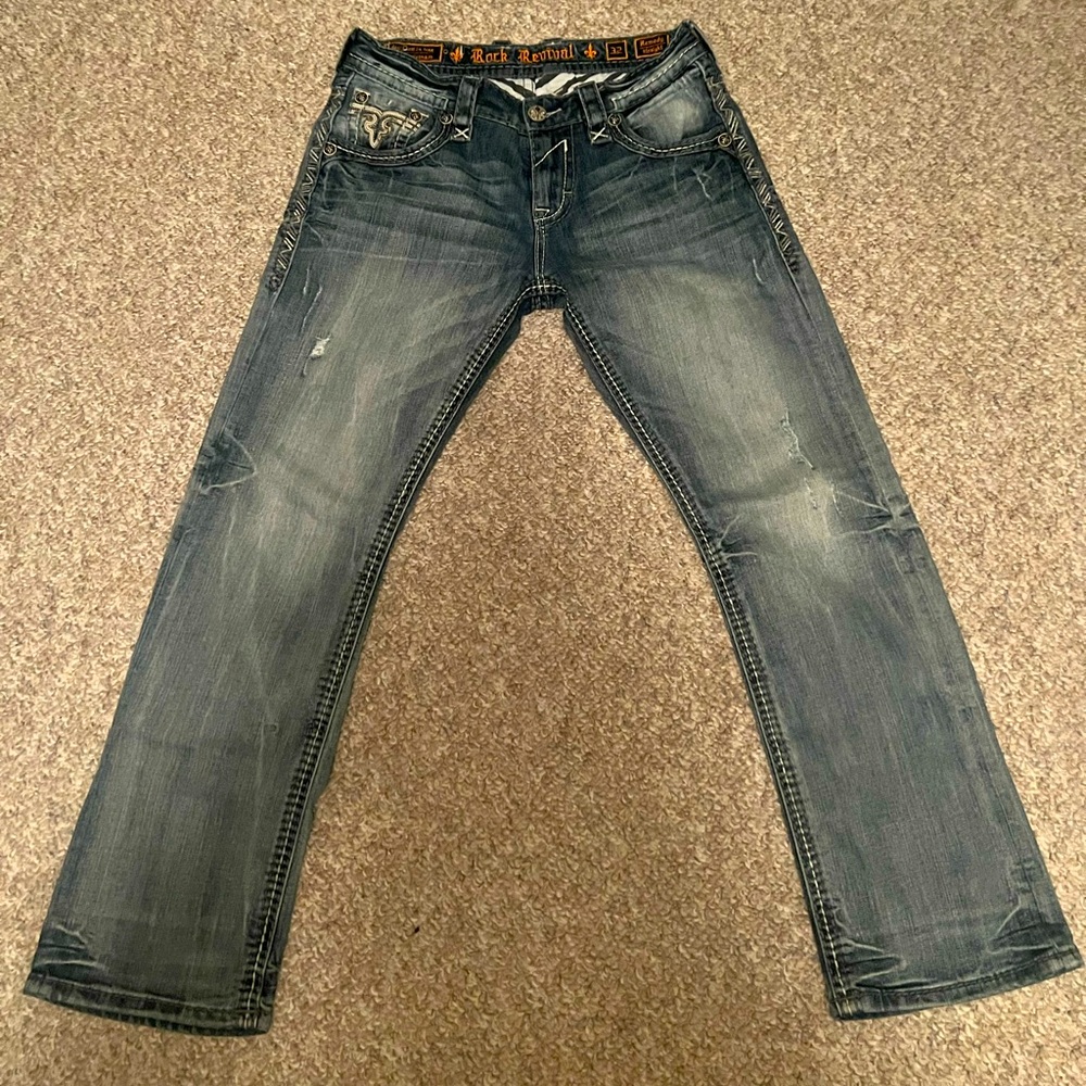 Rock Revival Mens Jeans Size 32